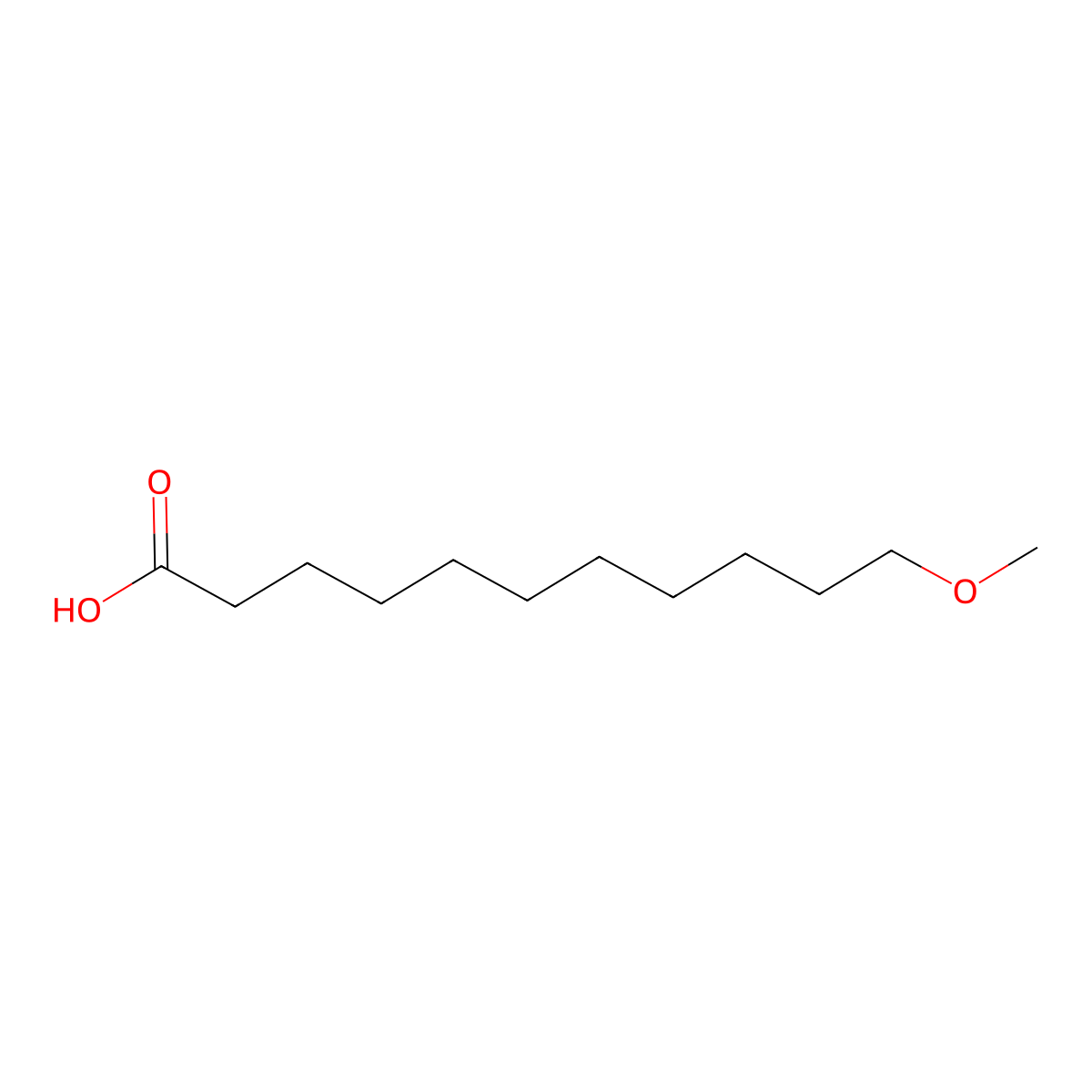 11-Methoxyundecanoic acid molecular structure, CAS 32779-25-2