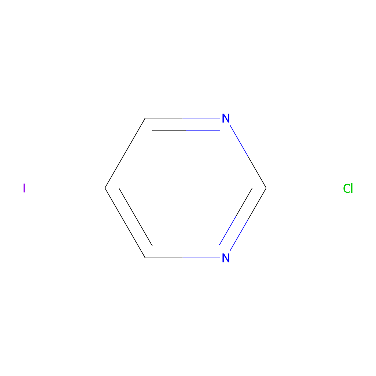 2-Chloro-5-iodopyrimidine molecular structure, CAS 32779-38-7