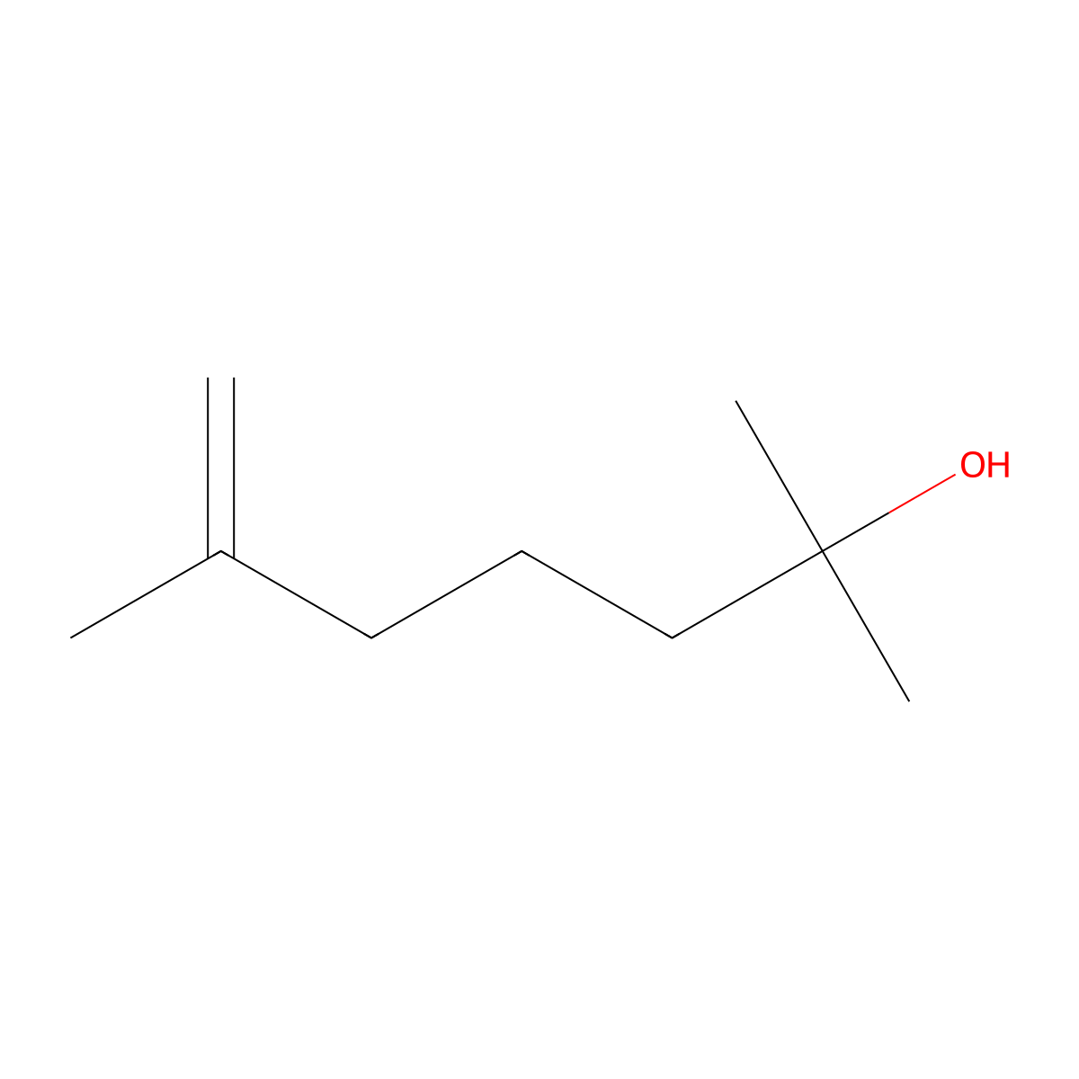 6-Hepten-2-ol, 2,6-dimethyl- molecular structure, CAS 32779-58-1
