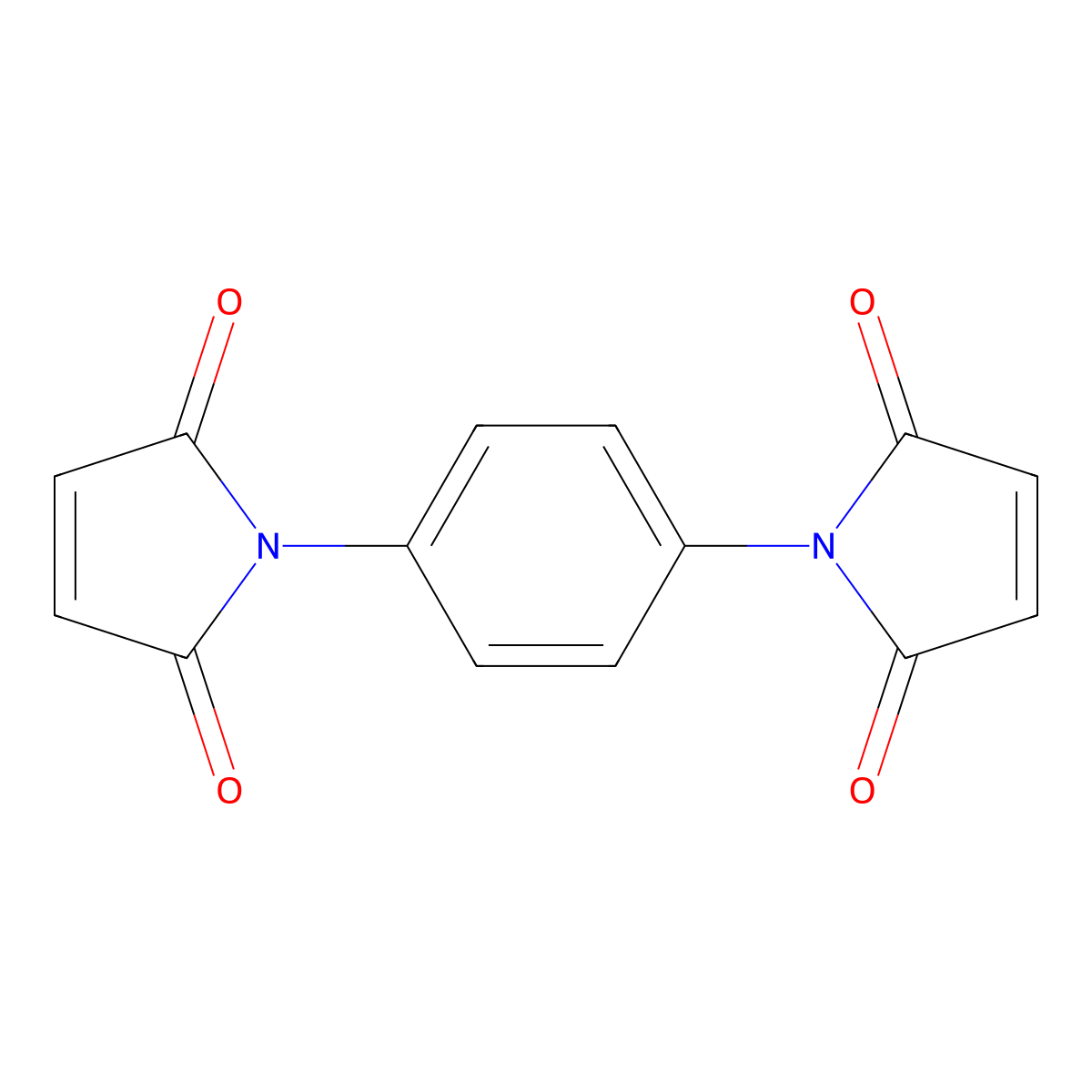 1,4-Phenylenebismaleimide molecular structure, CAS 3278-31-7