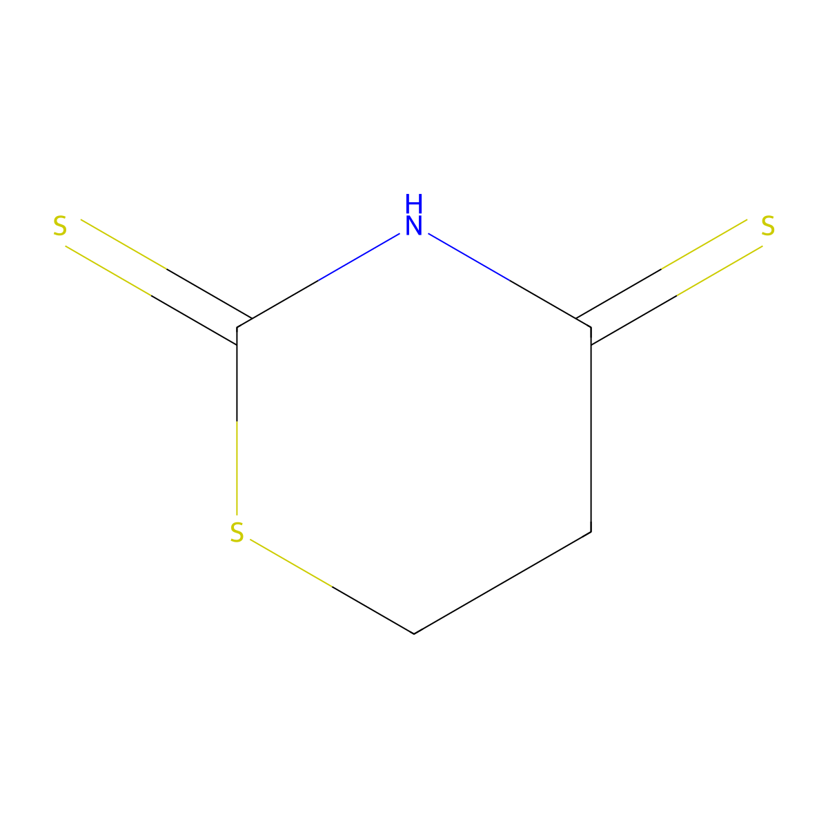 1,3-Thiazinane-2,4-dithione molecular structure, CAS 3278-54-4