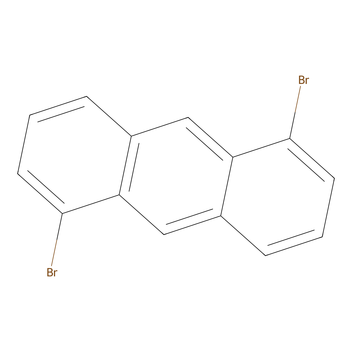 1,5-Dibromoanthracene molecular structure, CAS 3278-82-8