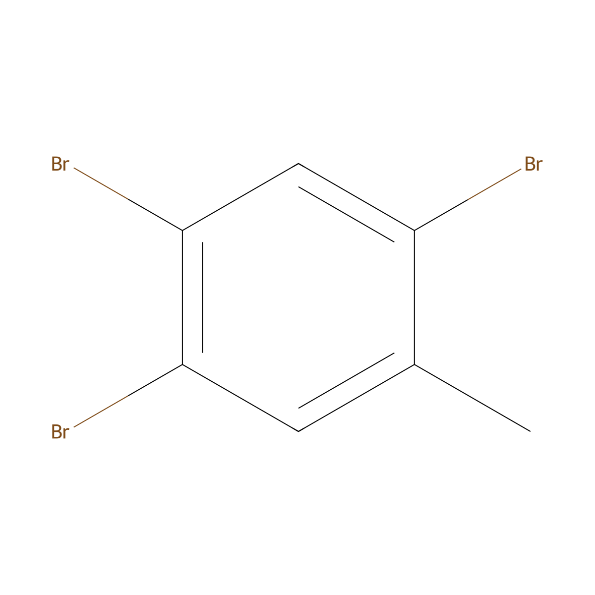2,4,5-Tribromotoluene molecular structure, CAS 3278-88-4