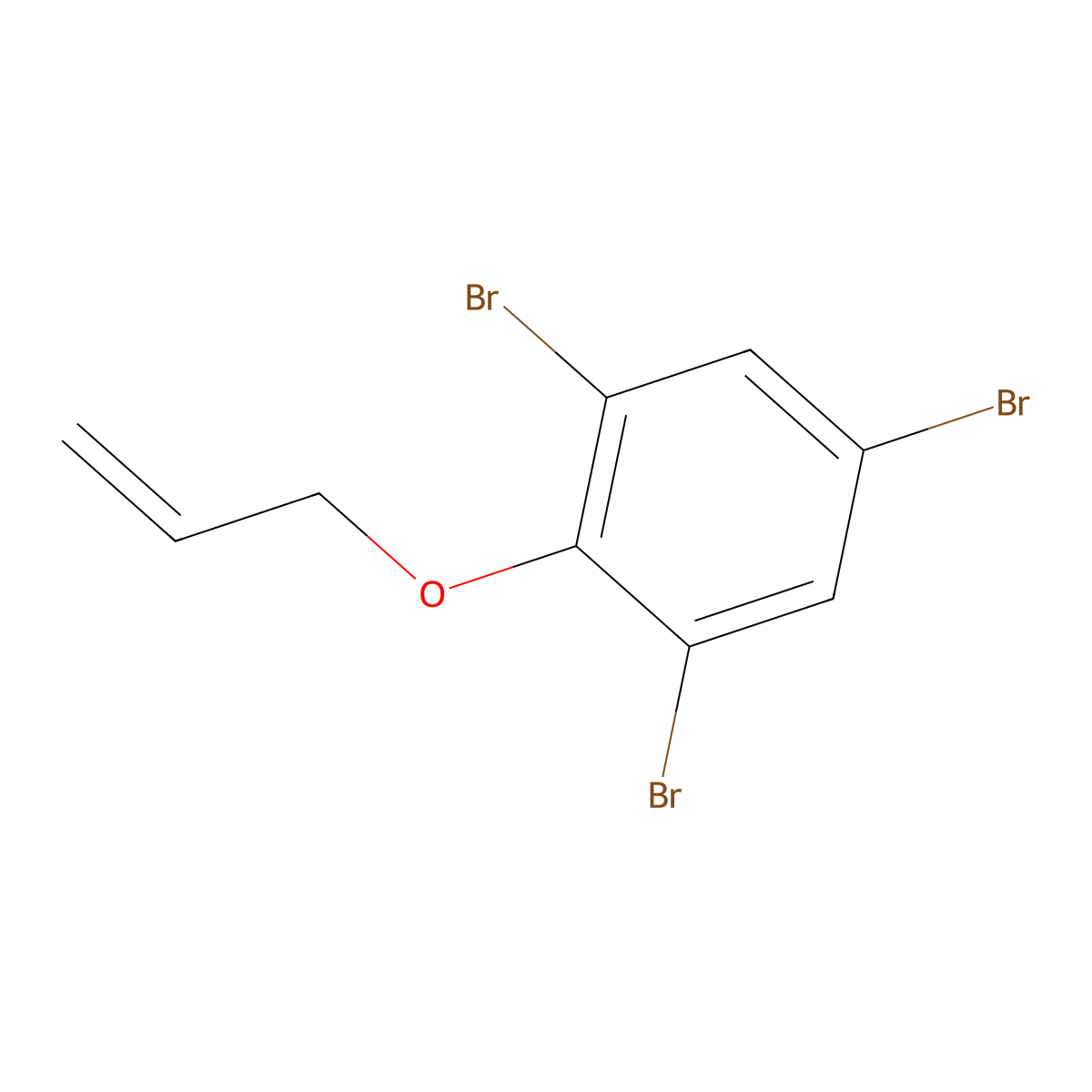 Allyl 2,4,6-tribromophenyl ether molecular structure, CAS 3278-89-5