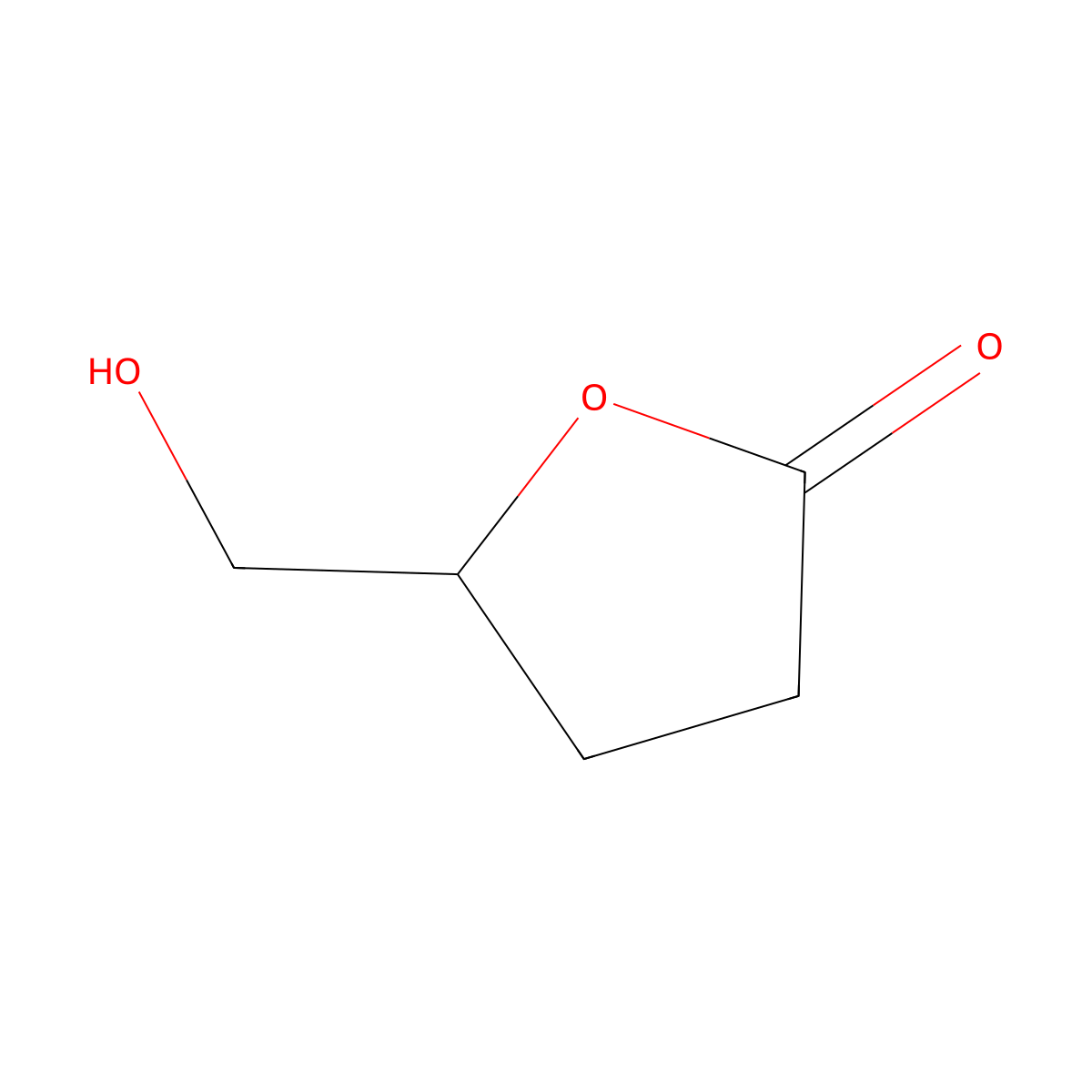 (S)-(+)-gamma-Hydroxymethyl-gamma-butyrolactone molecular structure, CAS 32780-06-6