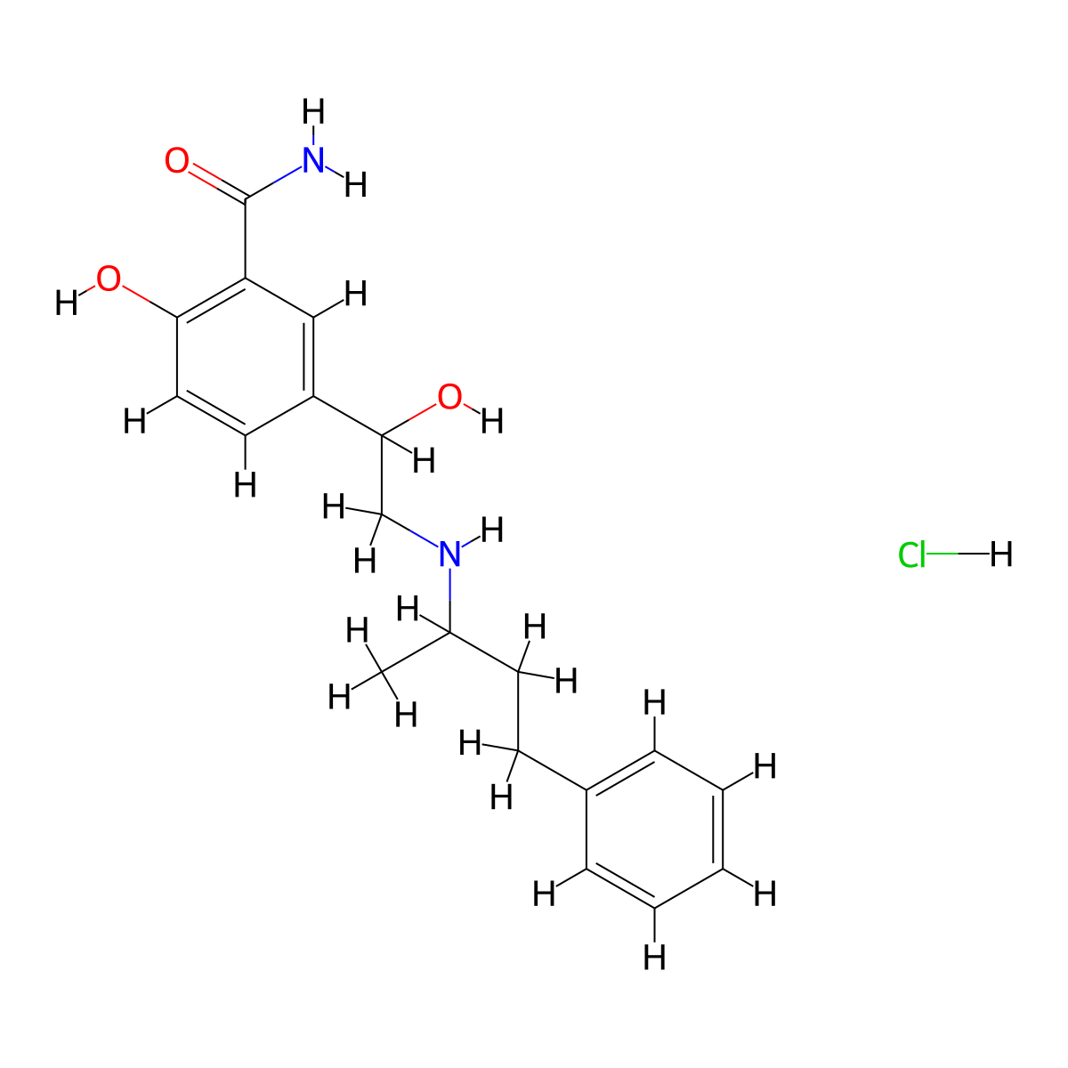 Labetalol Hydrochloride molecular structure, CAS 32780-64-6