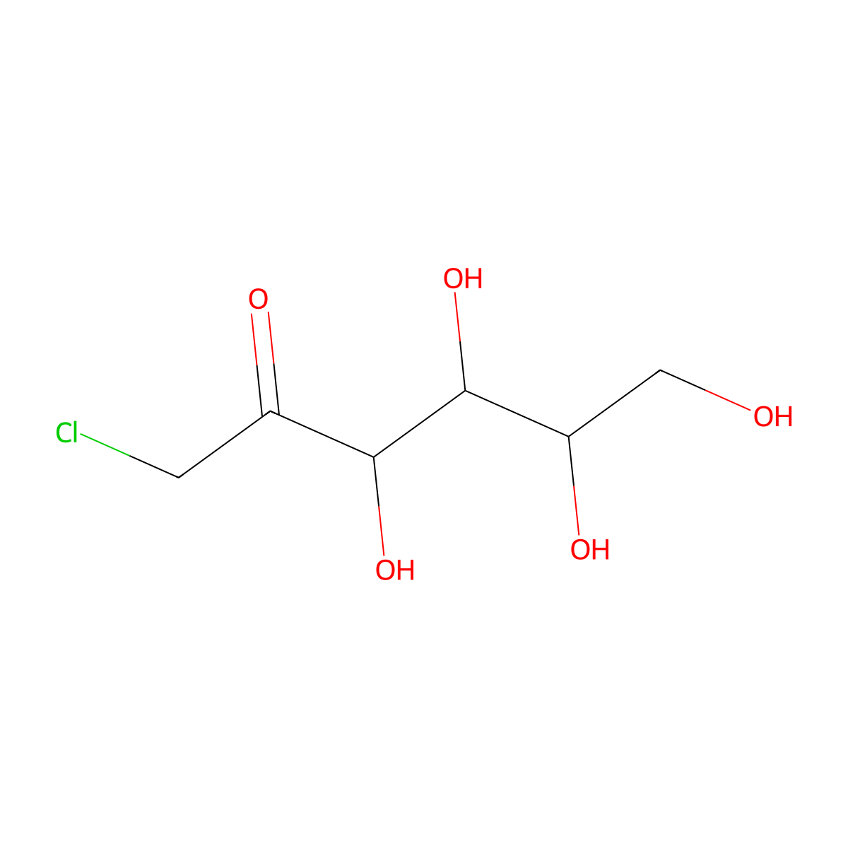 1-Chloro-1-deoxy-D-fructose molecular structure, CAS 32785-93-6