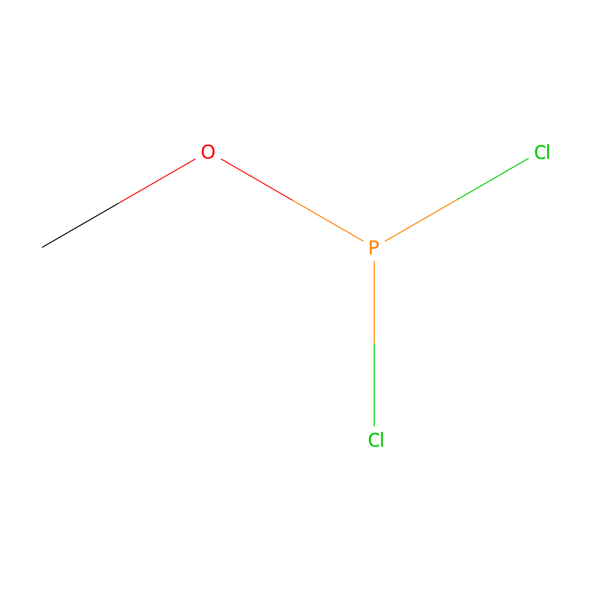 Phosphorodichloridous acid, methyl ester molecular structure, CAS 3279-26-3