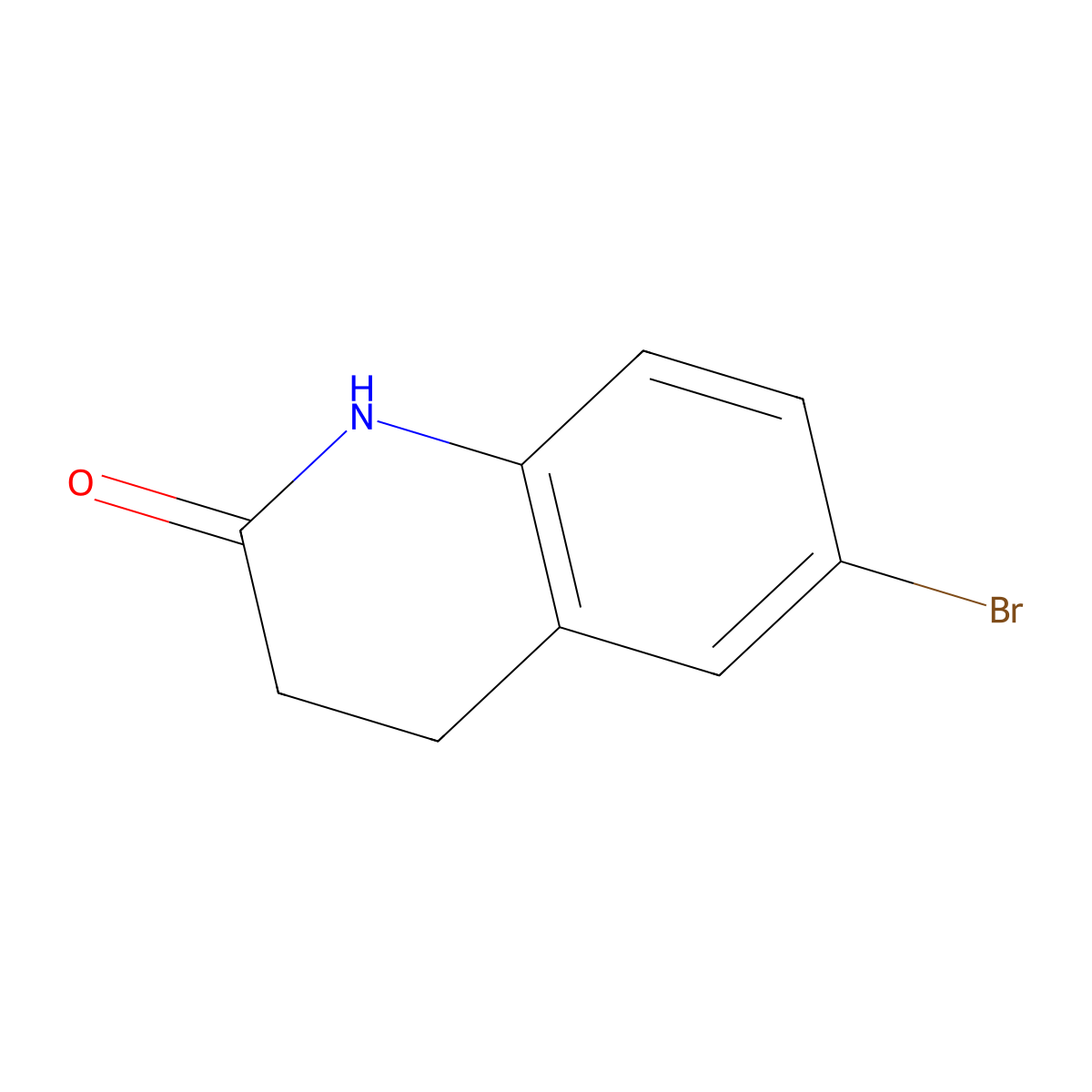6-Bromo-3,4-dihydroquinolin-2(1H)-one molecular structure, CAS 3279-90-1
