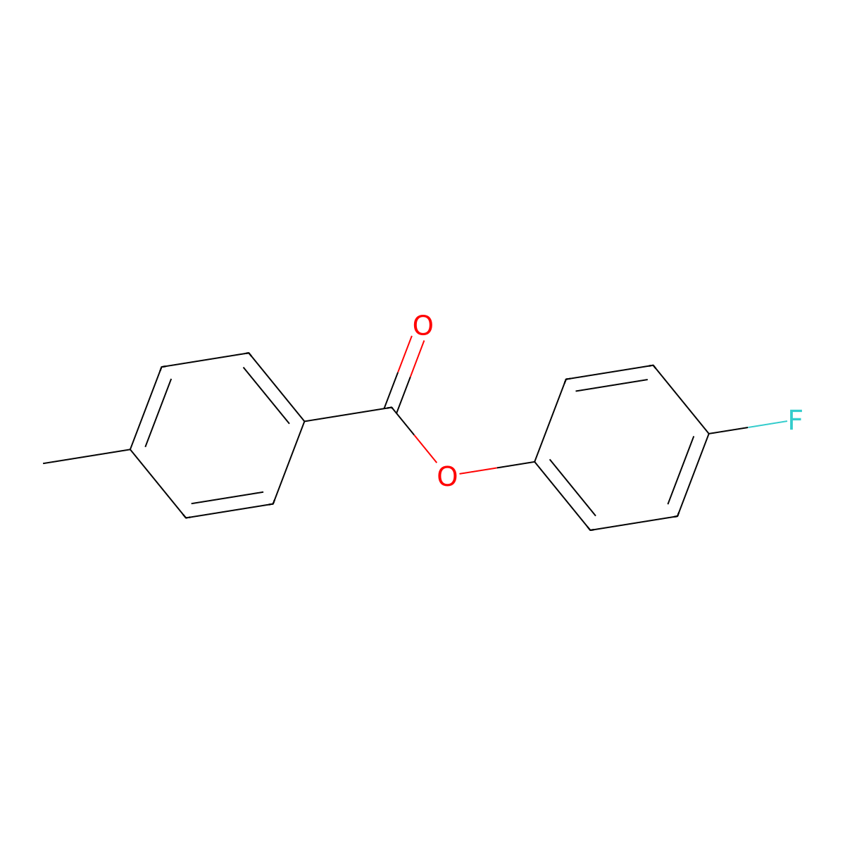 4-Fluorophenyl 4-methylbenzoate molecular structure, CAS 32792-41-9