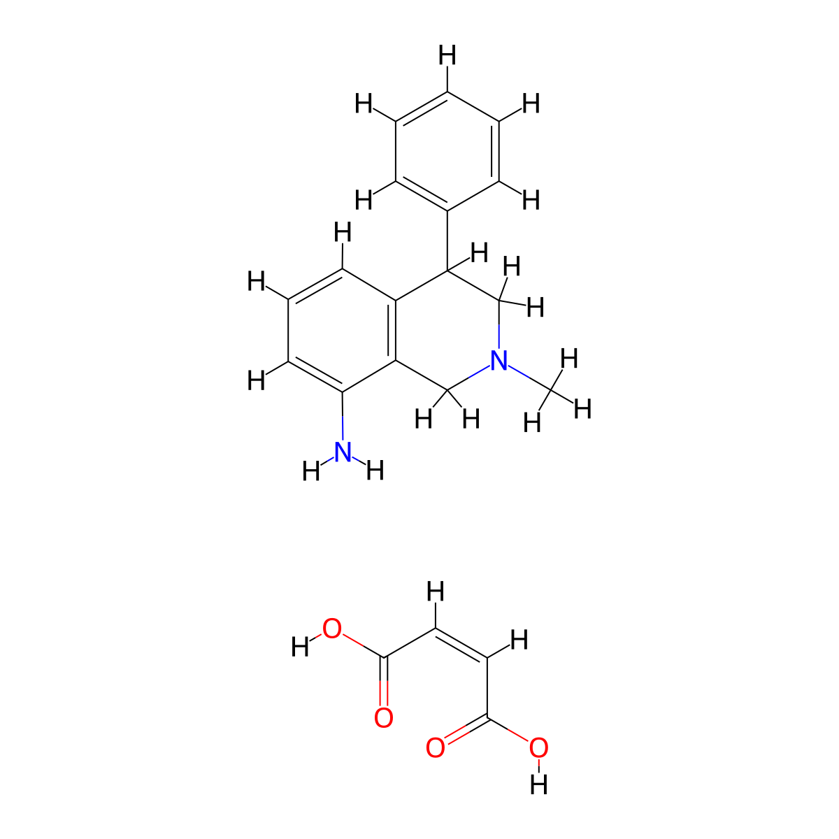 Nomifensine Maleate molecular structure, CAS 32795-47-4