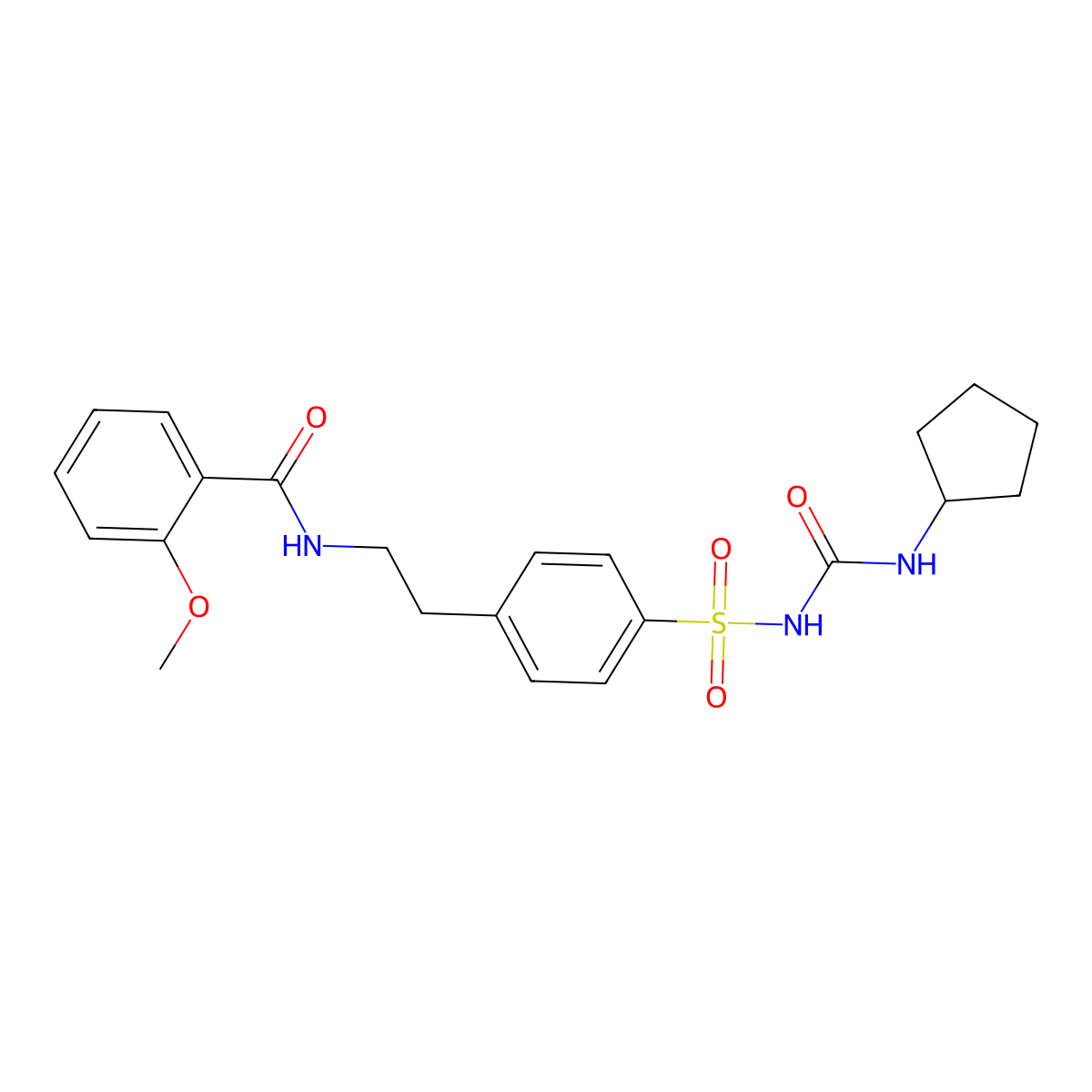 Glisentide molecular structure, CAS 32797-92-5