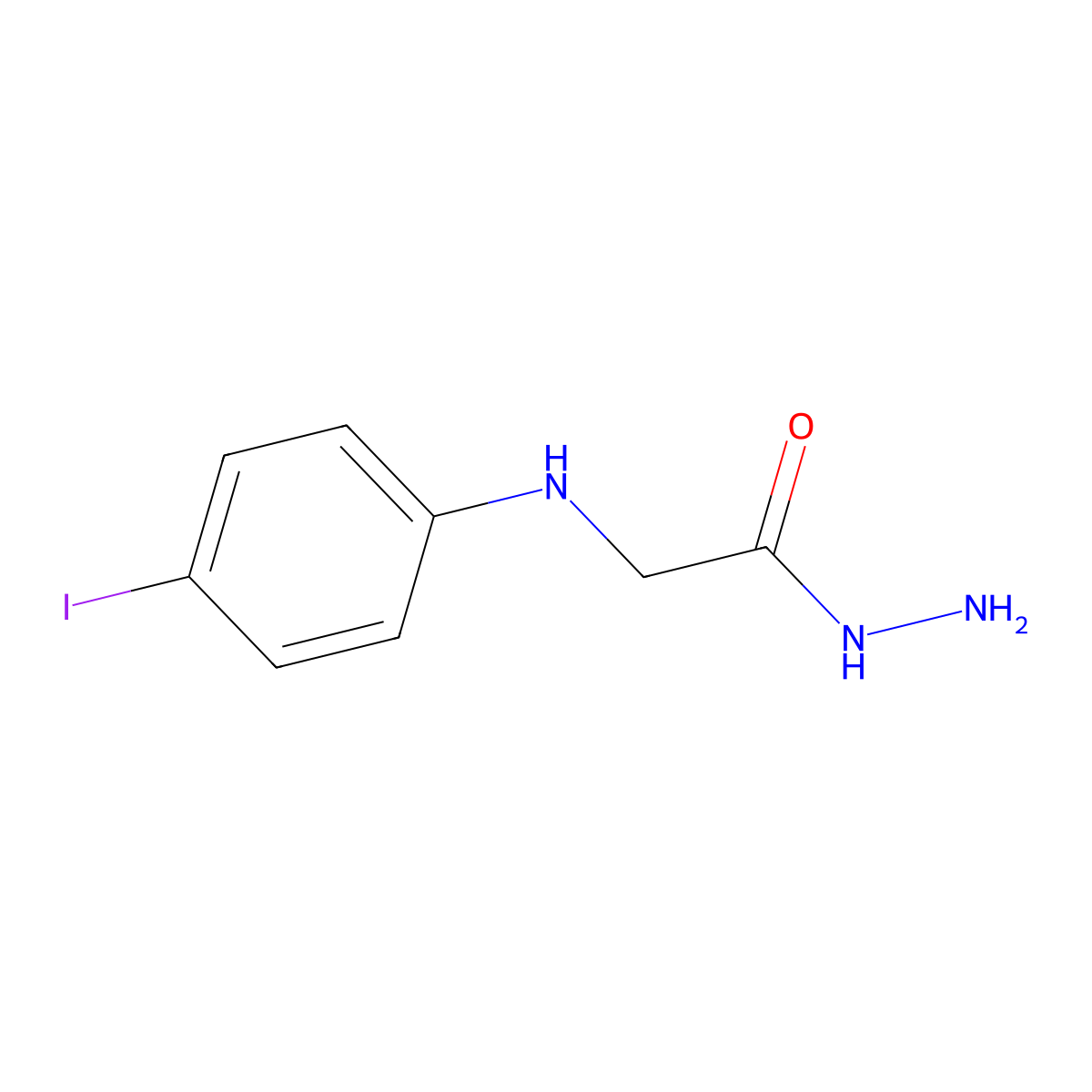 2-[(4-Iodophenyl)amino]acetohydrazide molecular structure, CAS 327974-63-0