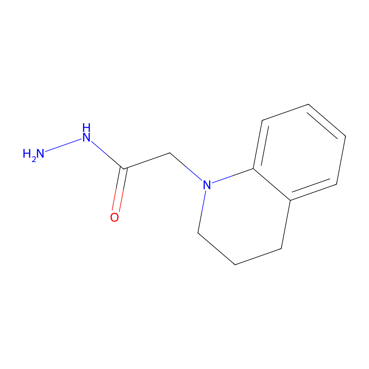 2-(1,2,3,4-Tetrahydroquinolin-1-yl)acetohydrazide molecular structure, CAS 327978-92-7