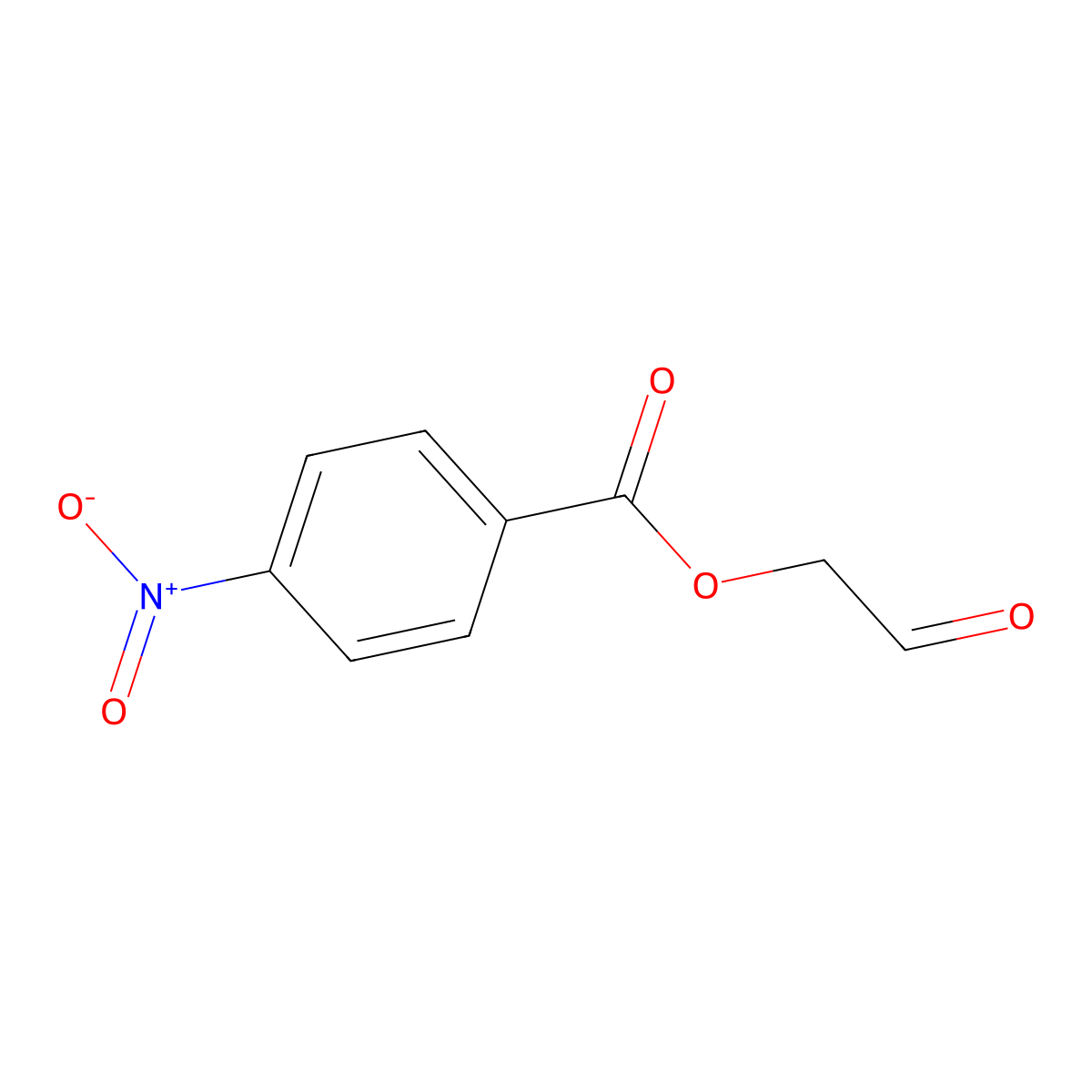 2-Oxoethyl 4-nitrobenzoate molecular structure, CAS 327983-74-4