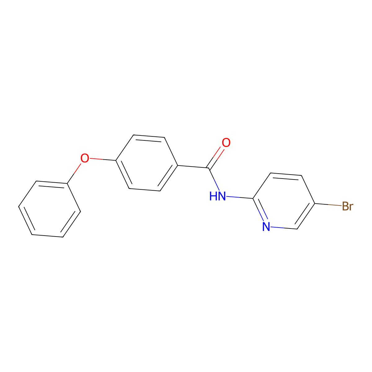 N-(5-bromopyridin-2-yl)-4-phenoxybenzamide molecular structure, CAS 327988-73-8