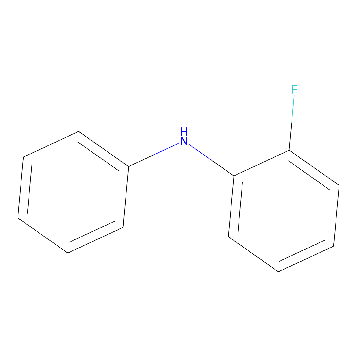 2-Fluorodiphenylamine molecular structure, CAS 328-20-1