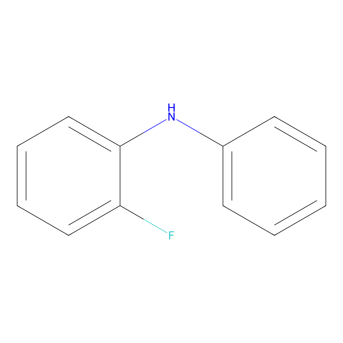 2-Fluorodiphenylamine molecular structure, CAS 328-20-1