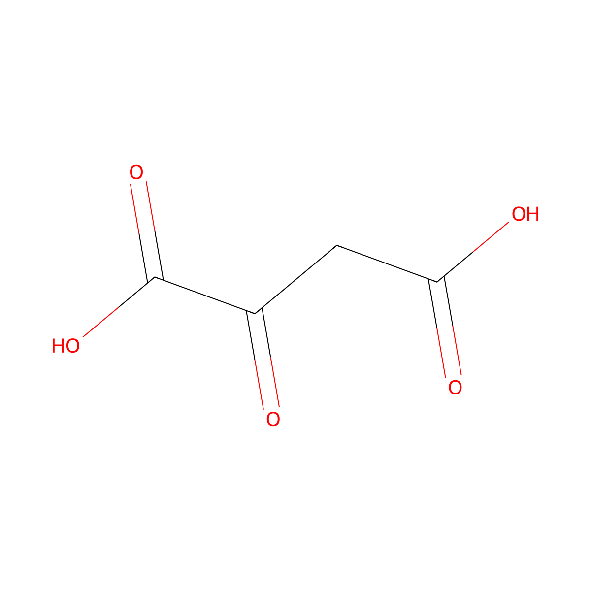 Oxaloacetic Acid molecular structure, CAS 328-42-7