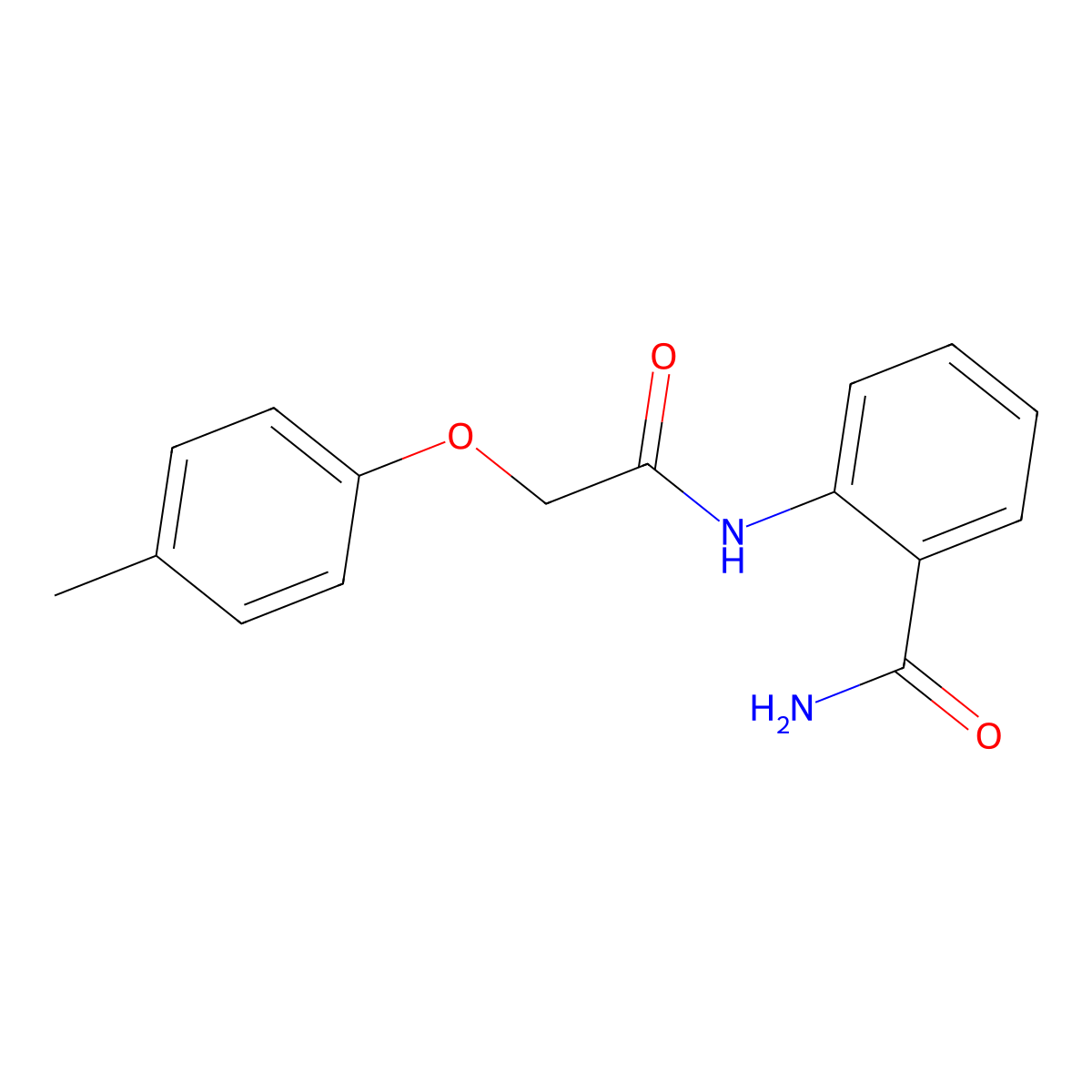 2-(2-p-Tolyloxy-acetylamino)-benzamide molecular structure, CAS 328001-92-9