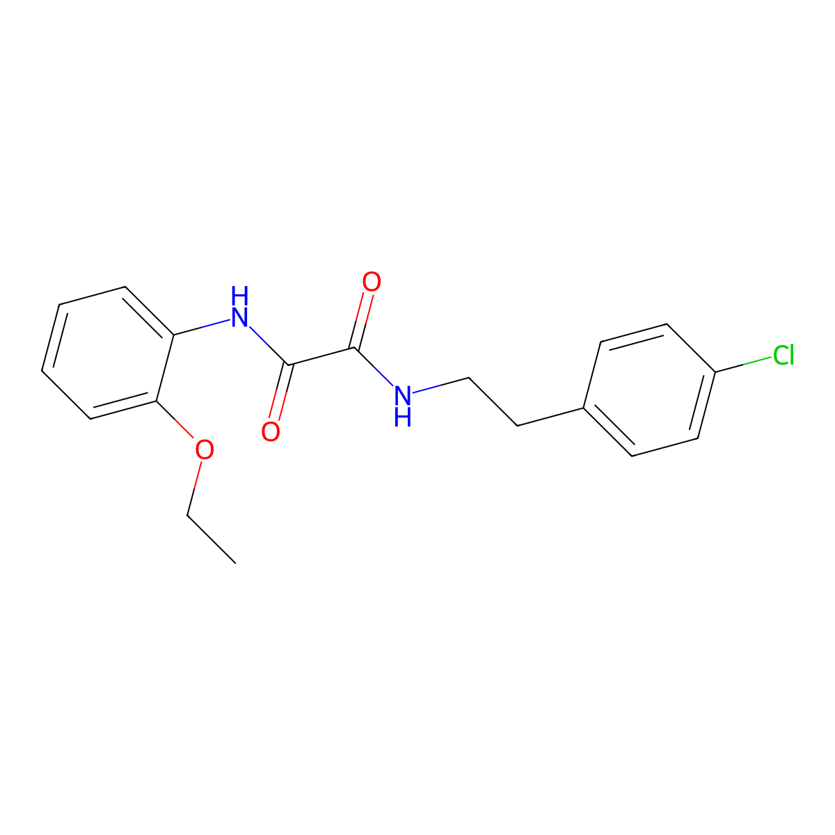 N1-(4-chlorophenethyl)-N2-(2-ethoxyphenyl)oxalamide molecular structure, CAS 328002-35-3