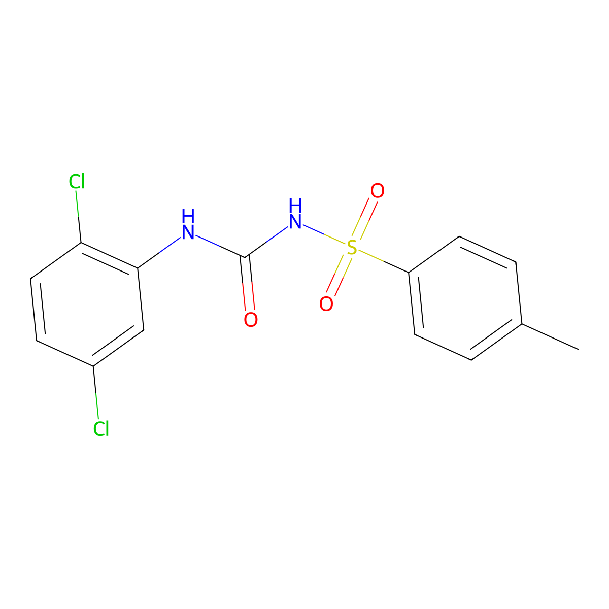 N-[(2,5-dichlorophenyl)carbamoyl]-4-methylbenzenesulfonamide molecular structure, CAS 328004-06-4