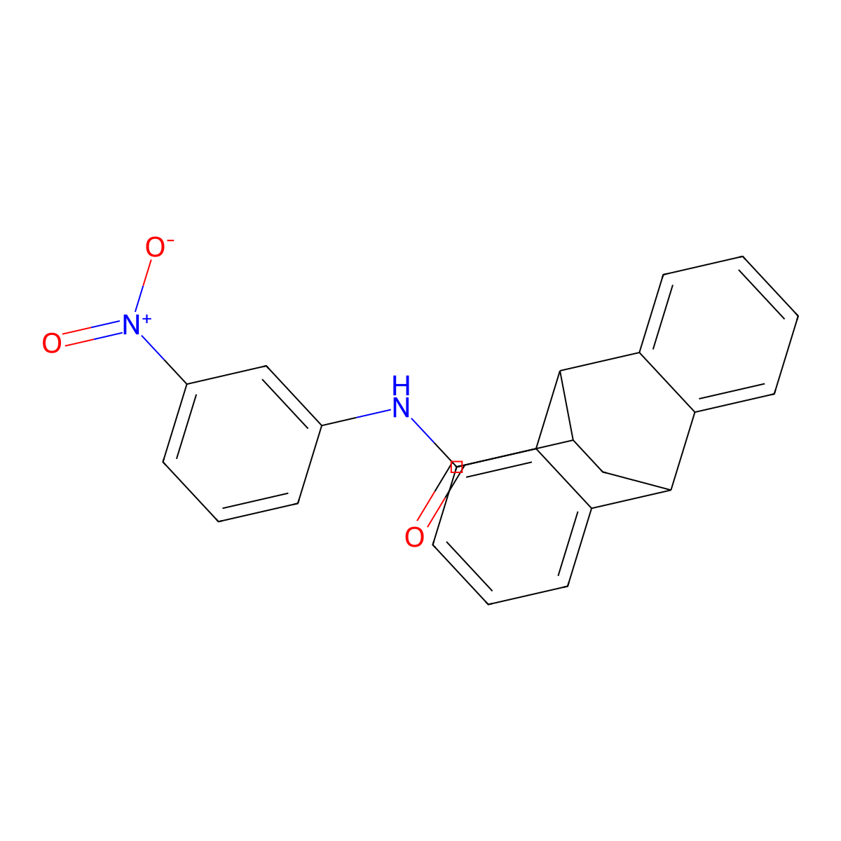 N-{3-[hydroxy(oxido)amino]phenyl}tetracyclo[6.6.2.0~2,7~.0~9,14~]hexadeca-2,4,6,9,11,13-hexaene-15-carboxamide molecular structure, CAS 328009-55-8