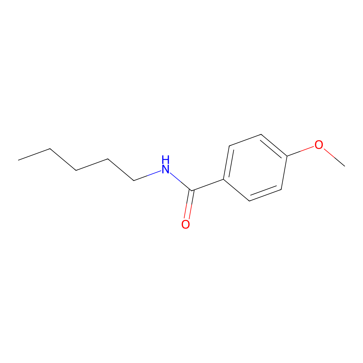 4-methoxy-N-pentylbenzamide molecular structure, CAS 328015-11-8