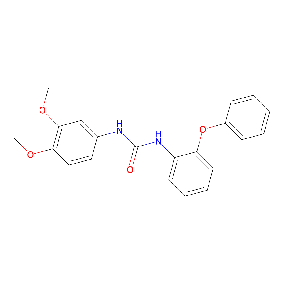 1-(3,4-Dimethoxyphenyl)-3-(2-phenoxyphenyl)urea molecular structure, CAS 328016-02-0