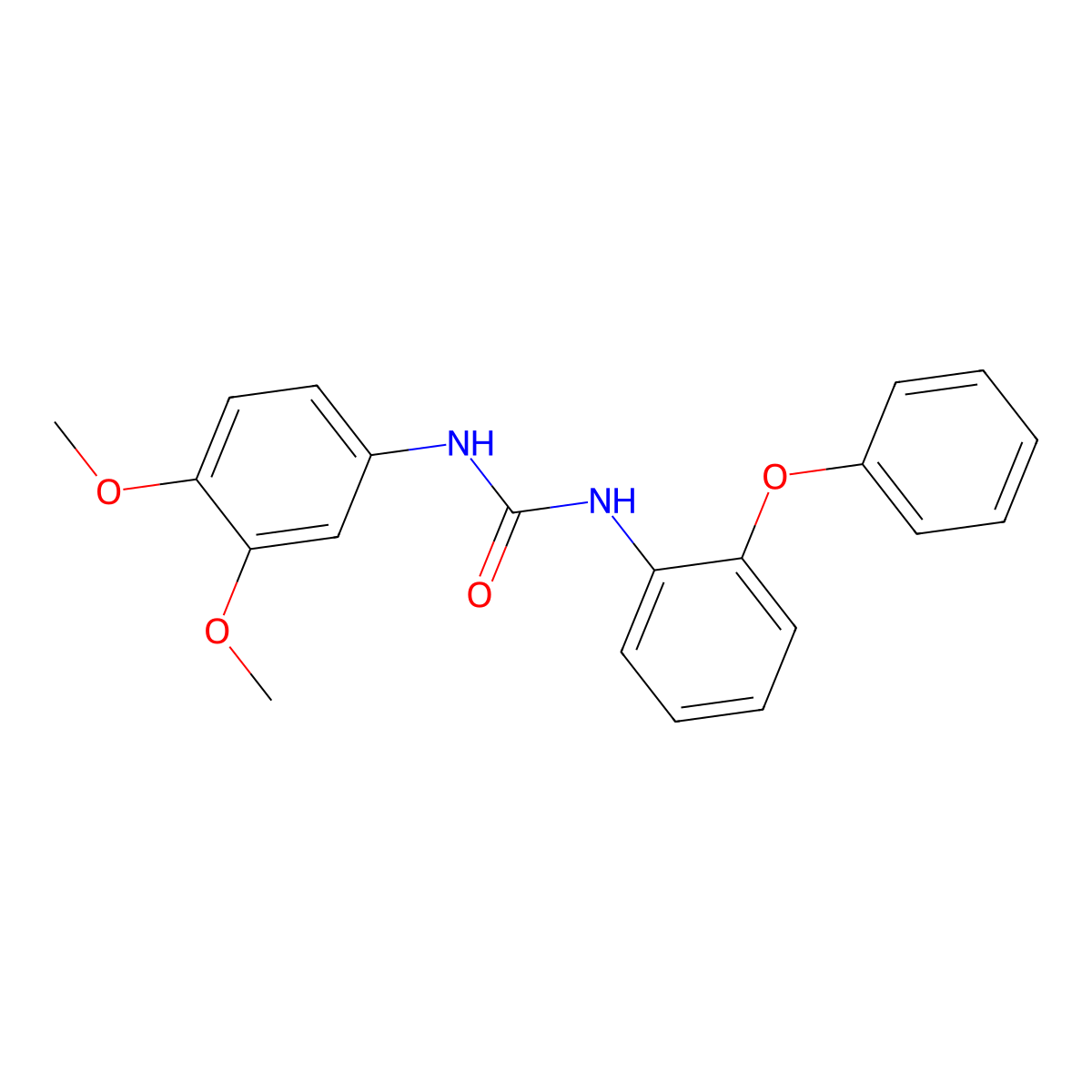 1-(3,4-Dimethoxyphenyl)-3-(2-phenoxyphenyl)urea molecular structure, CAS 328016-02-0