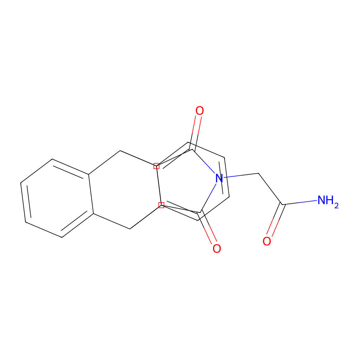 2-(12,14-dioxo-11,12,14,15-tetrahydro-9H-9,10-[3,4]epipyrroloanthracen-13(10H)-yl)acetamide molecular structure, CAS 328016-03-1