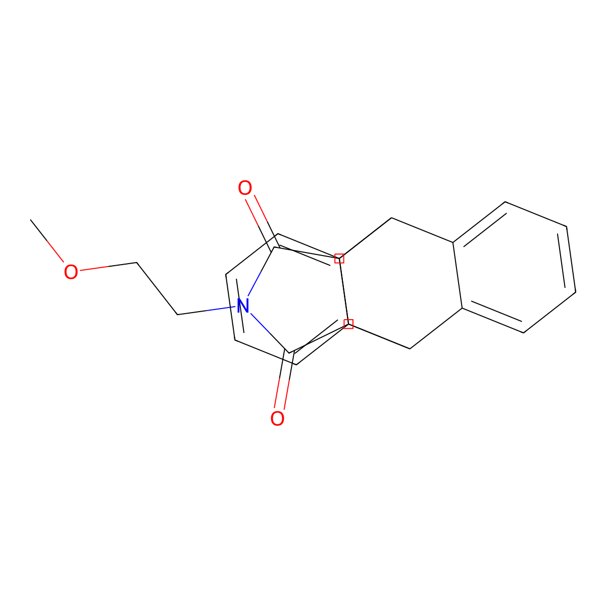 17-(2-Methoxyethyl)-17-azapentacyclo[6.6.5.0^{2,7}.0^{9,14}.0^{15,19}]nonadeca-2,4,6,9(14),10,12-hexaene-16,18-dione molecular structure, CAS 328016-09-7