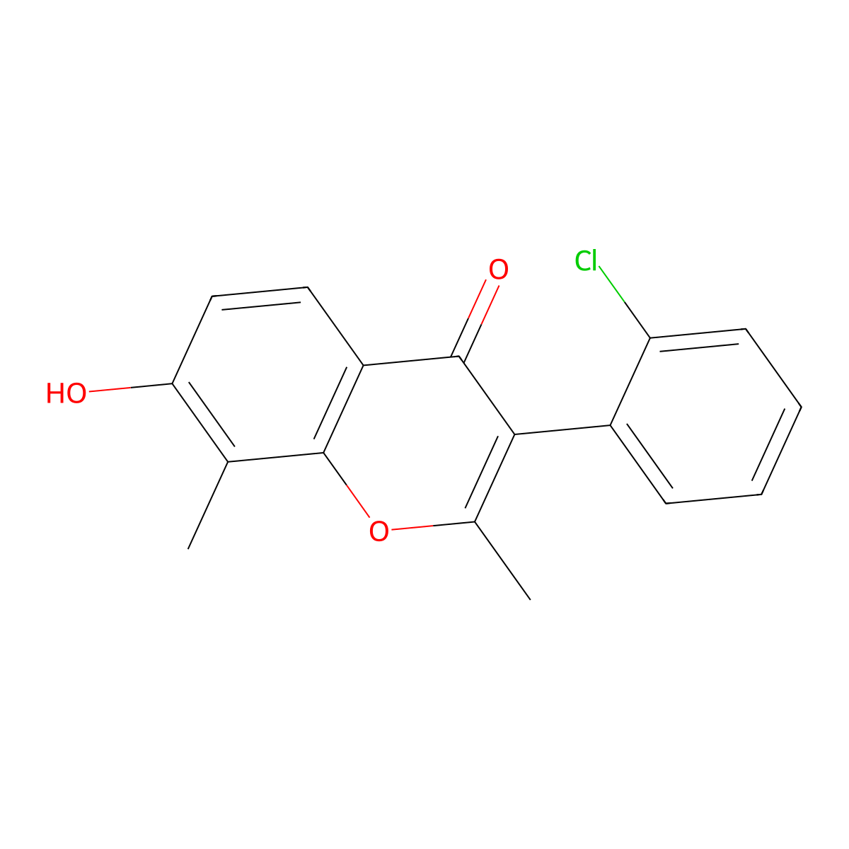 3-(2-chlorophenyl)-7-hydroxy-2,8-dimethyl-4H-chromen-4-one molecular structure, CAS 328020-11-7