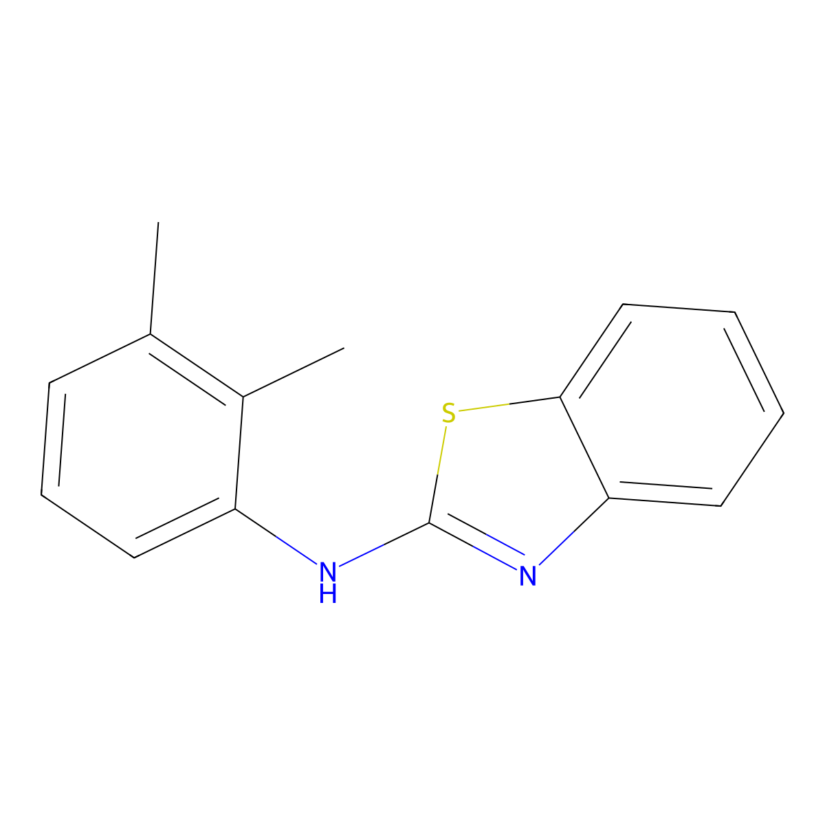 N-(2,3-dimethylphenyl)-1,3-benzothiazol-2-amine molecular structure, CAS 328020-75-3