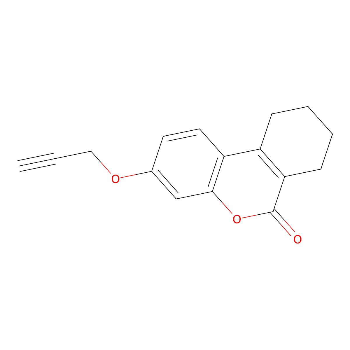 3-Prop-2-ynyloxy-7,8,9,10-tetrahydro-benzo[c]chromen-6-one molecular structure, CAS 328022-11-3