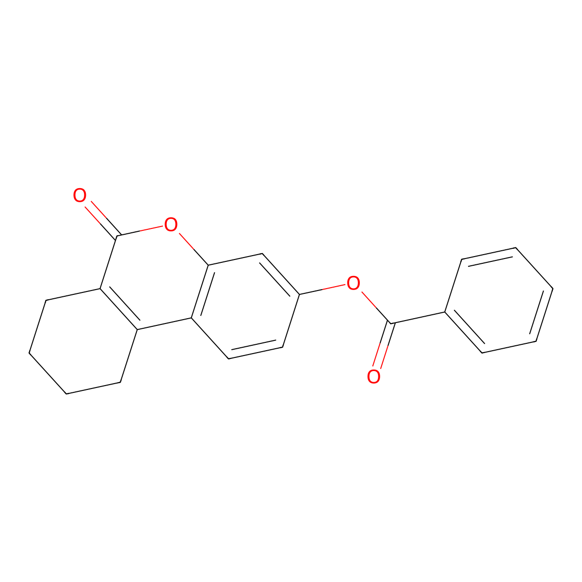 6-Oxo-7,8,9,10-tetrahydrobenzo[c]chromen-3-yl benzoate molecular structure, CAS 328022-19-1