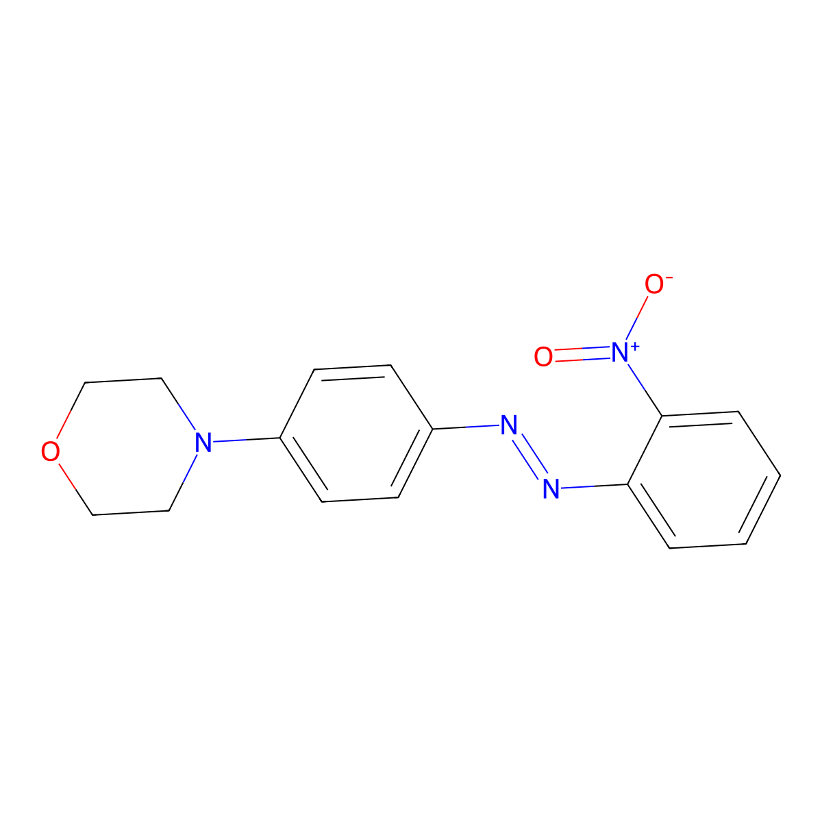 4-{4-[(2-Nitrophenyl)diazenyl]phenyl}morpholine molecular structure, CAS 328022-37-3