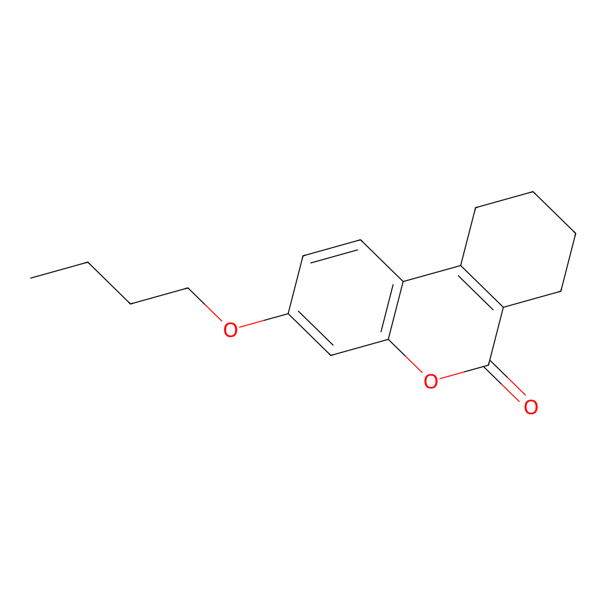 3-Butoxy-7,8,9,10-tetrahydrobenzo[c]chromen-6-one molecular structure, CAS 328022-39-5