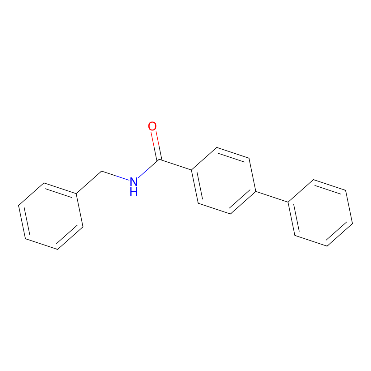 N-benzyl-4-biphenylcarboxamide molecular structure, CAS 328023-32-1