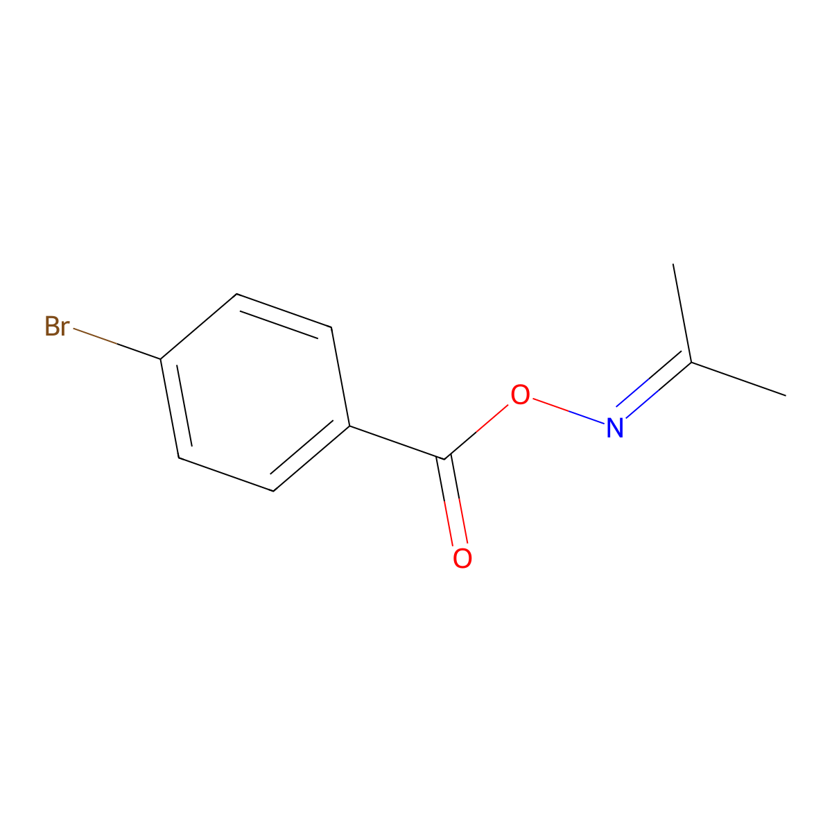 acetone O-(4-bromobenzoyl)oxime molecular structure, CAS 328023-64-9