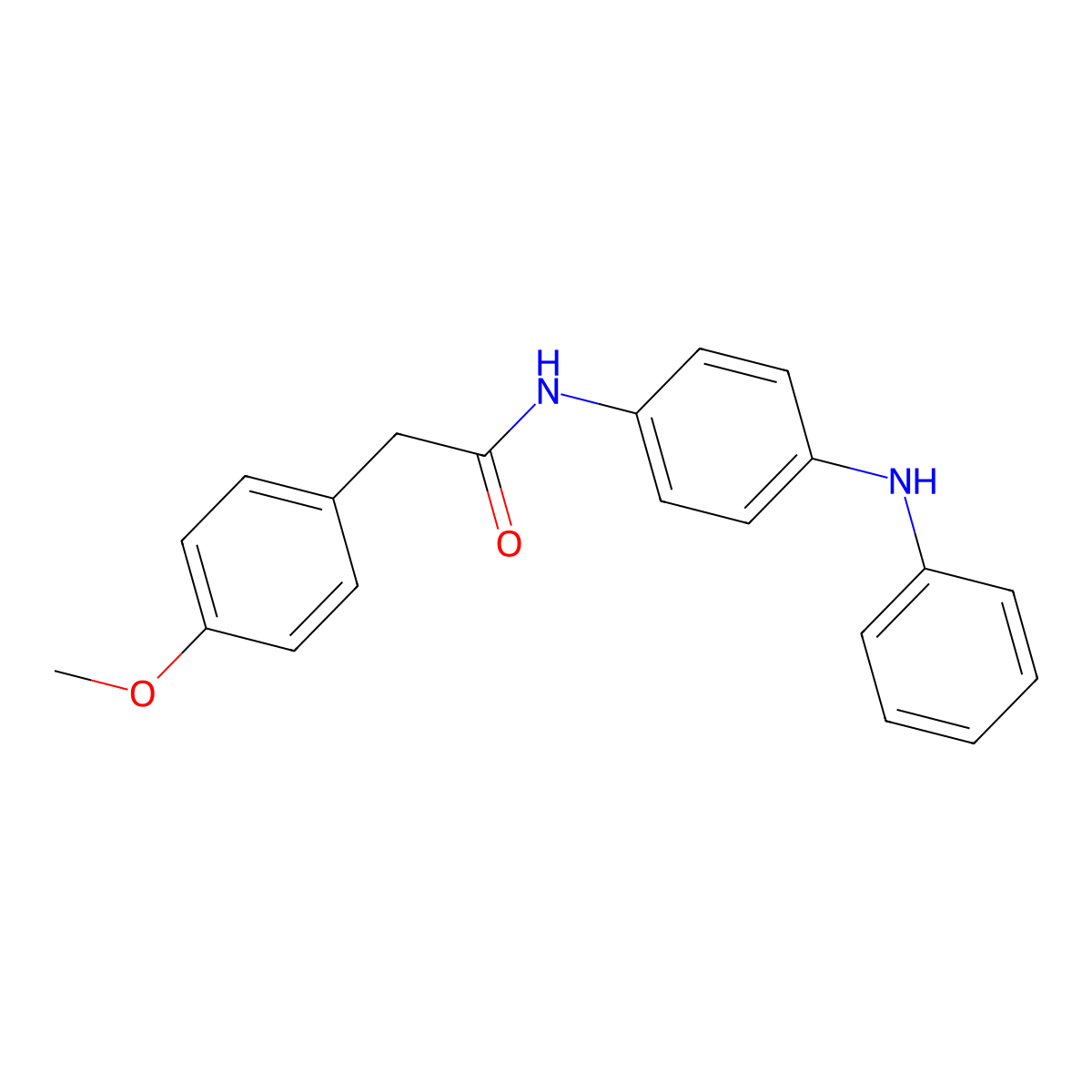 N-(4-anilinophenyl)-2-(4-methoxyphenyl)acetamide molecular structure, CAS 328024-75-5
