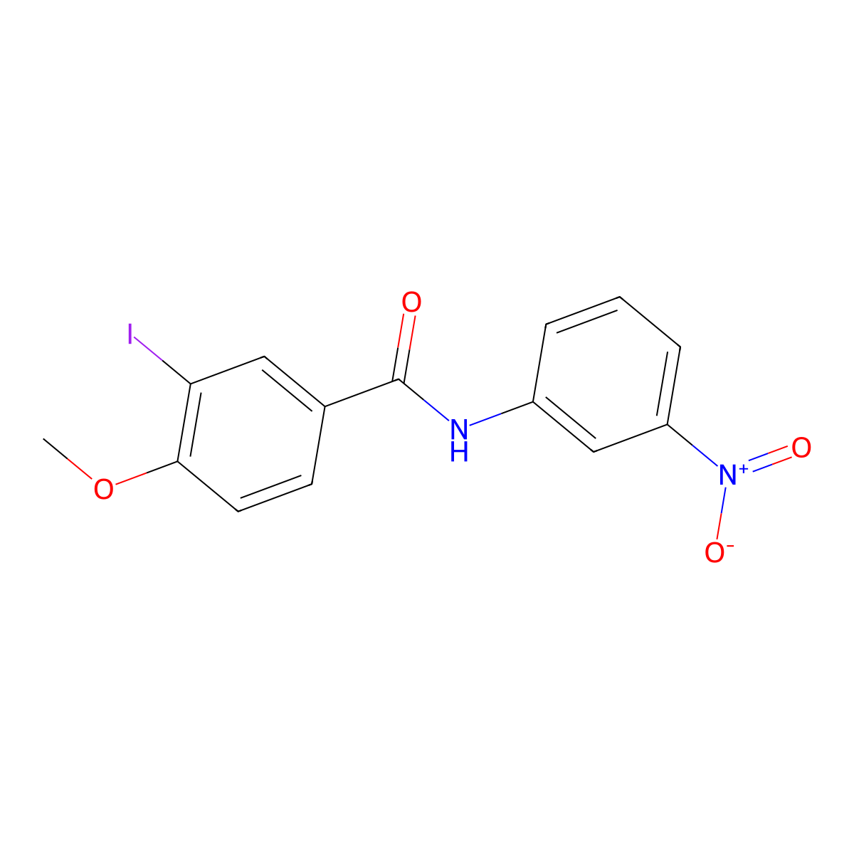 3-iodo-4-methoxy-N-(3-nitrophenyl)benzamide molecular structure, CAS 328024-84-6
