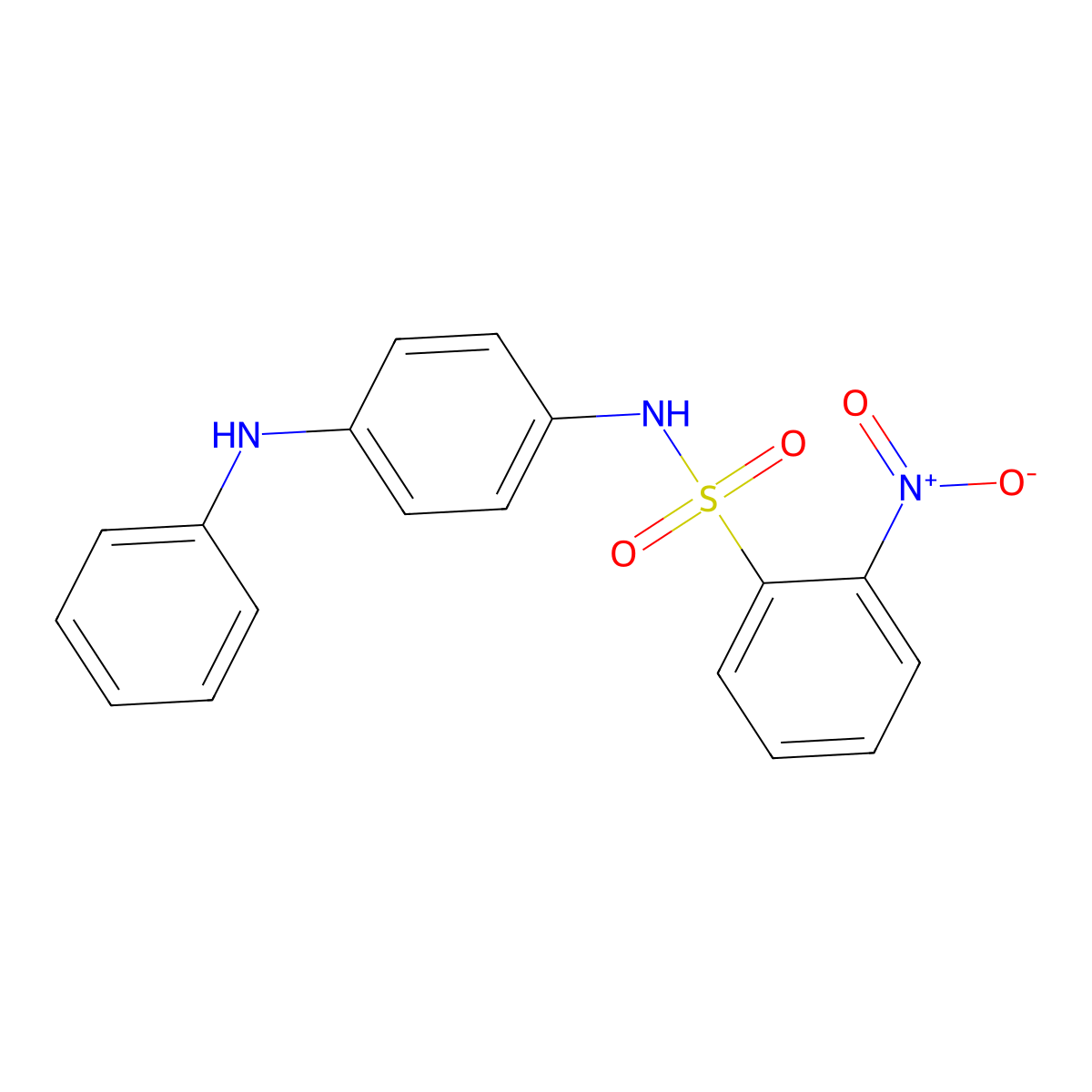 N-(4-anilinophenyl)-2-nitrobenzenesulfonamide molecular structure, CAS 328025-04-3