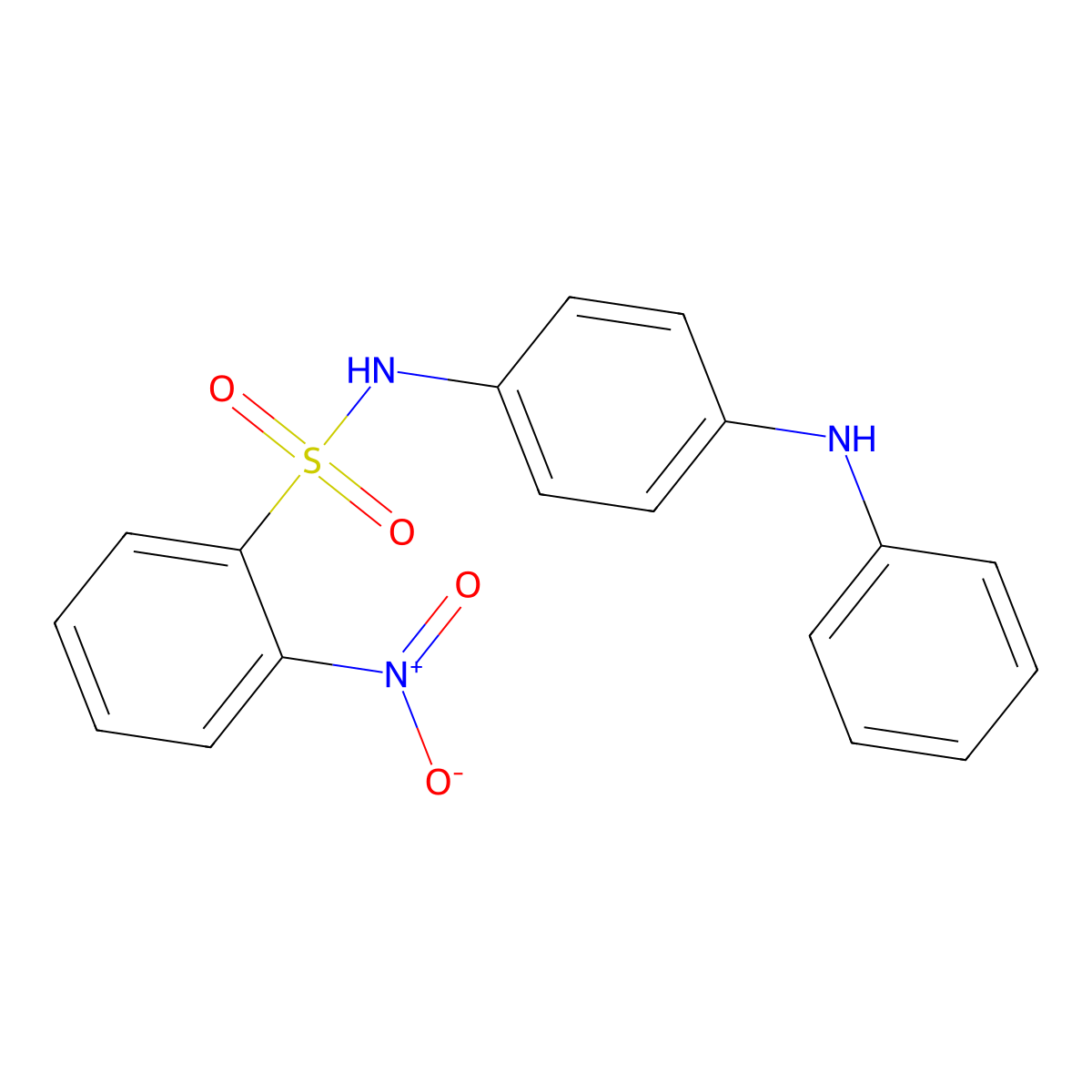 N-(4-anilinophenyl)-2-nitrobenzenesulfonamide molecular structure, CAS 328025-04-3
