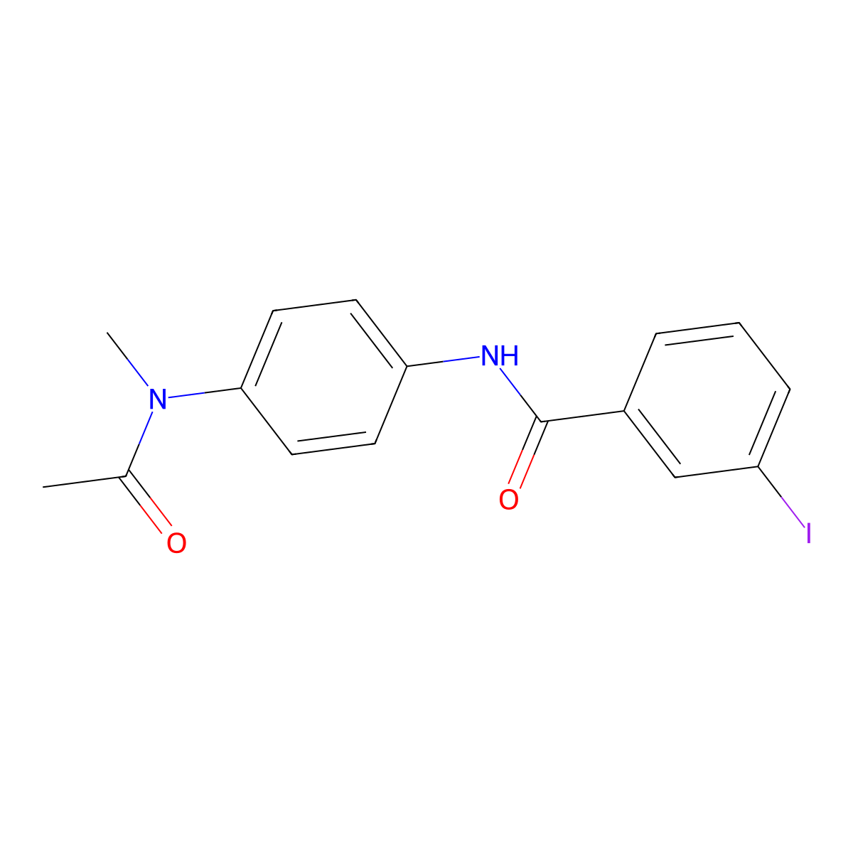 N-{4-[acetyl(methyl)amino]phenyl}-3-iodobenzamide molecular structure, CAS 328025-64-5