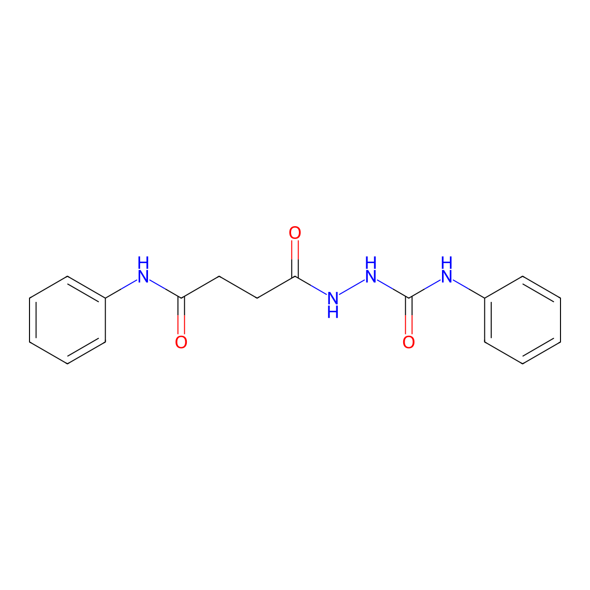 2-(4-anilino-4-oxobutanoyl)-N-phenylhydrazinecarboxamide molecular structure, CAS 328025-92-9