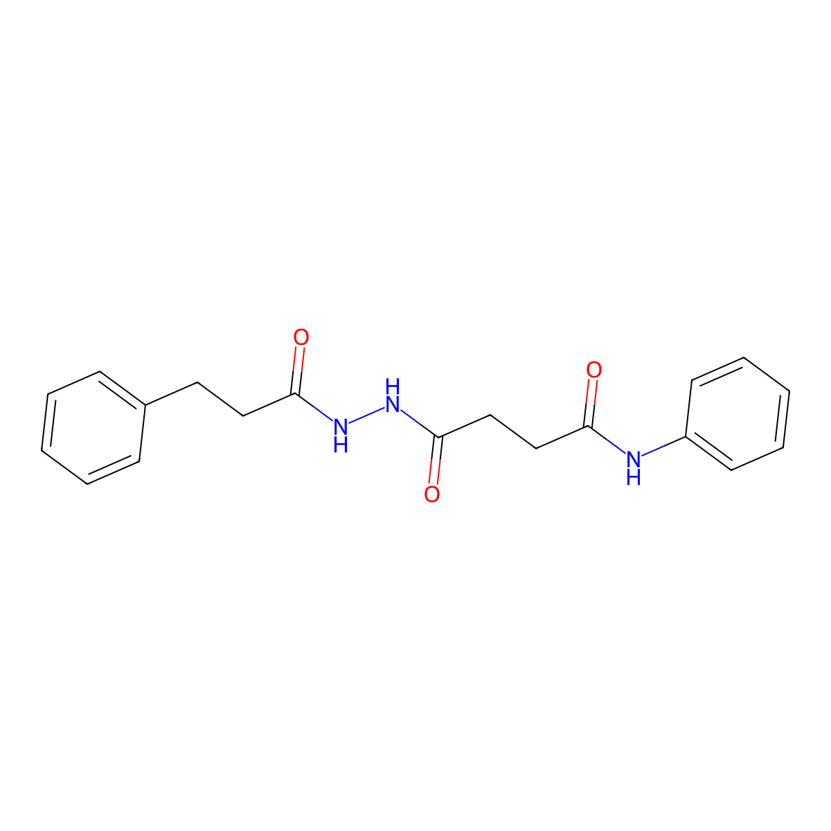 4-oxo-N-phenyl-4-[2-(3-phenylpropanoyl)hydrazino]butanamide molecular structure, CAS 328026-02-4