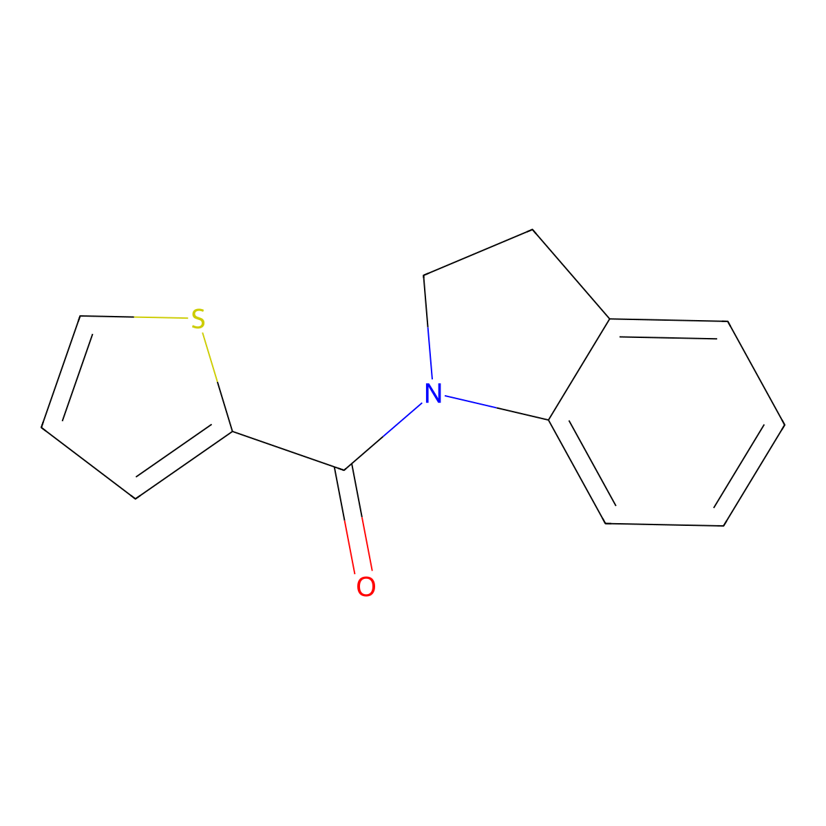 1-(2-Thienylcarbonyl)indoline molecular structure, CAS 328026-80-8