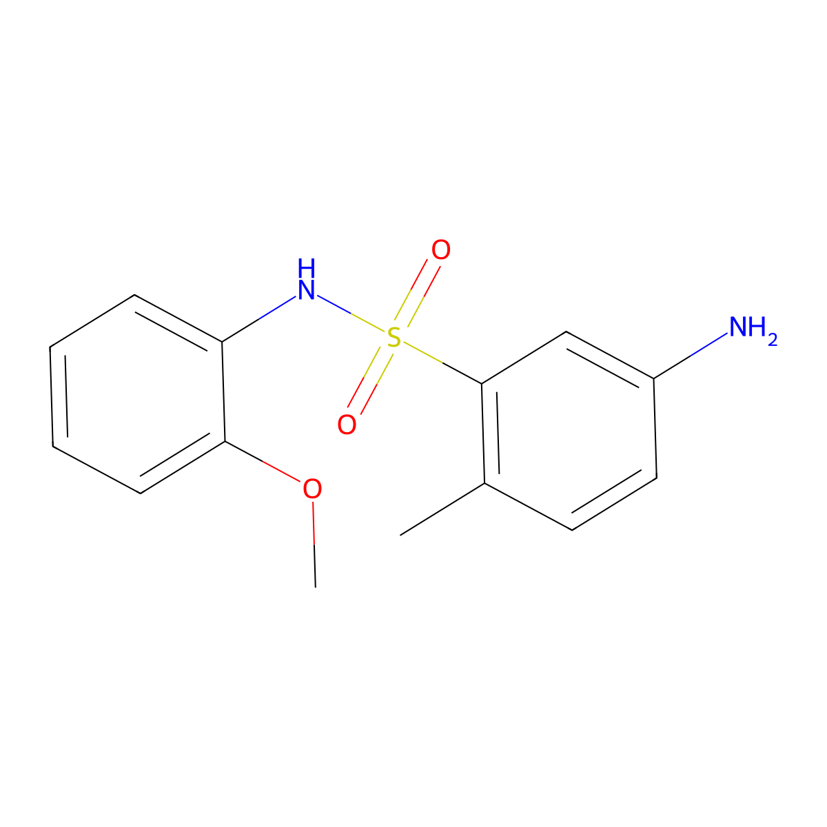 5-Amino-N-(2-methoxyphenyl)-2-methylbenzenesulfonamide molecular structure, CAS 328028-39-3