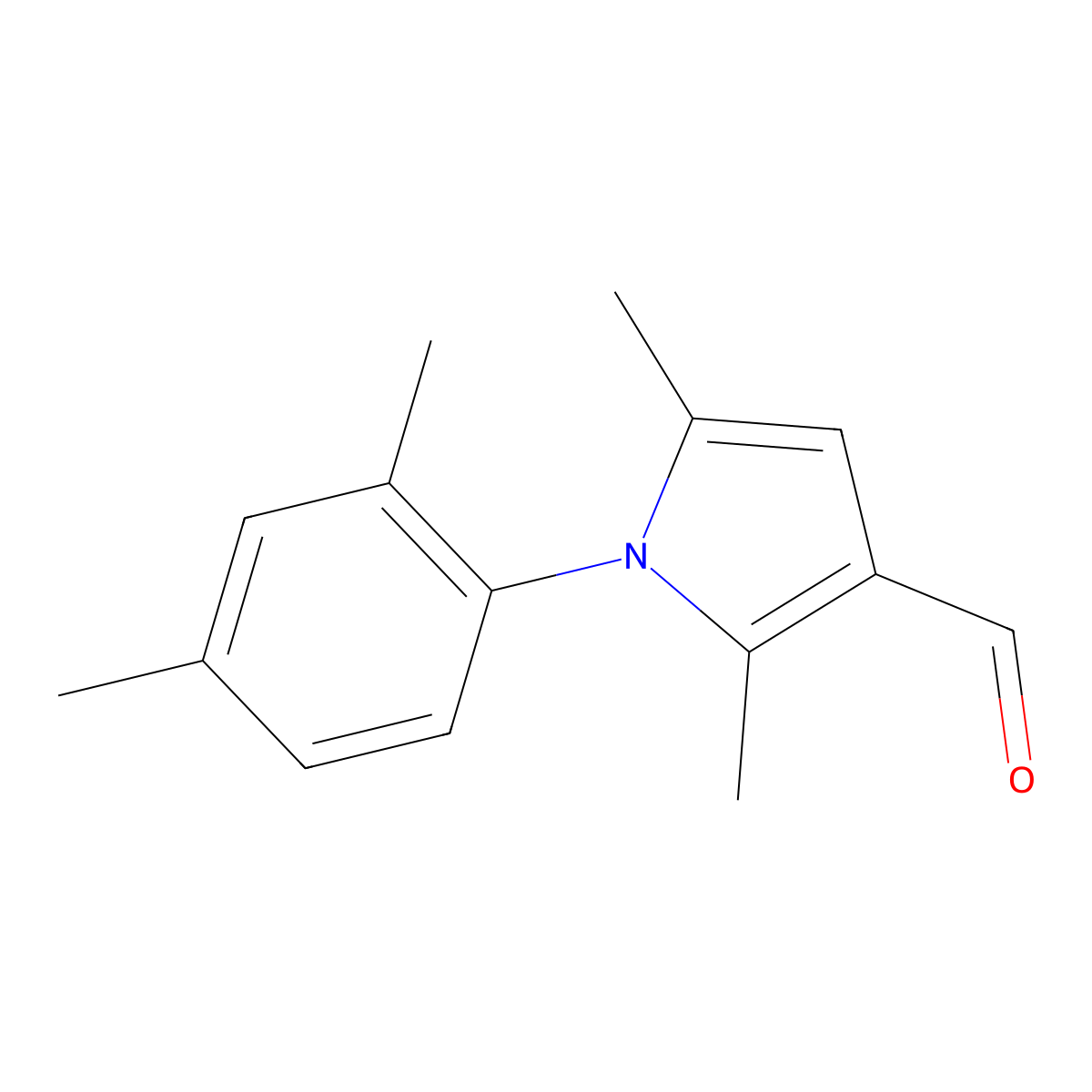 1-(2,4-Dimethyl-phenyl)-2,5-dimethyl-1H-pyrrole-3-carbaldehyde molecular structure, CAS 328028-87-1